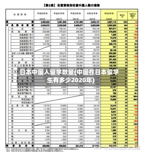 日本中国人留学数量(中国在日本留学生有多少2020年)-第3张图片