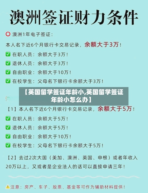 【英国留学签证年龄小,英国留学签证年龄小怎么办】