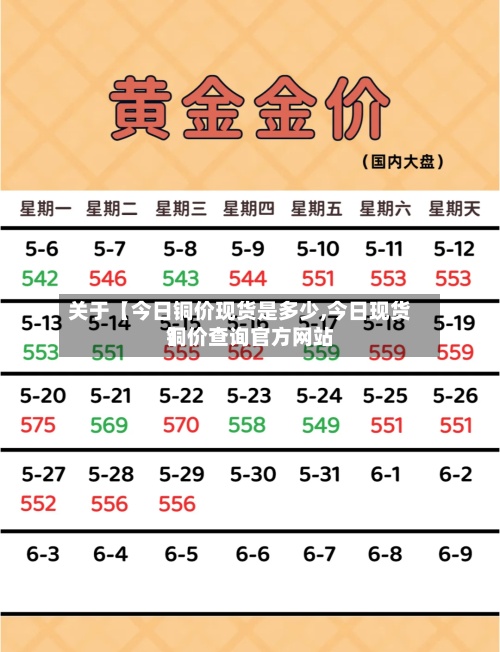 关于【今日铜价现货是多少,今日现货铜价查询官方网站
】-第2张图片