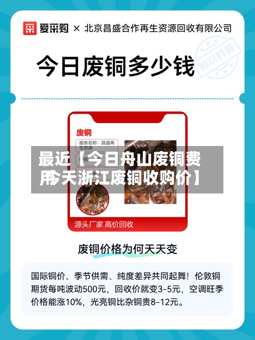 最近【今日舟山废铜费用
,今天浙江废铜收购价】