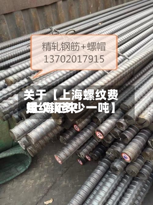 关于【上海螺纹费用
,上海近来
螺纹钢多少一吨】-第3张图片