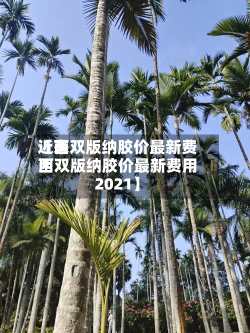 近来
【西双版纳胶价最新费用
西双版纳胶价最新费用
2021】