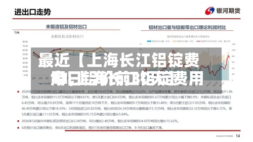 最近【上海长江铝锭费用
11,上海长江铝锭费用
今日铝价前30天】