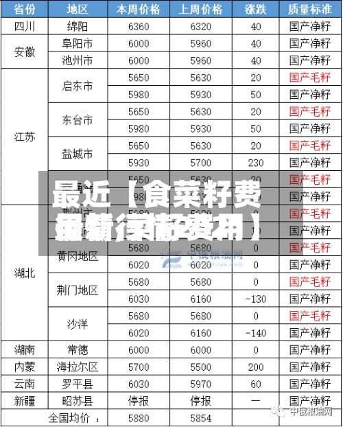 最近【食菜籽费用
行情,菜籽费用
最新行情2021】-第2张图片