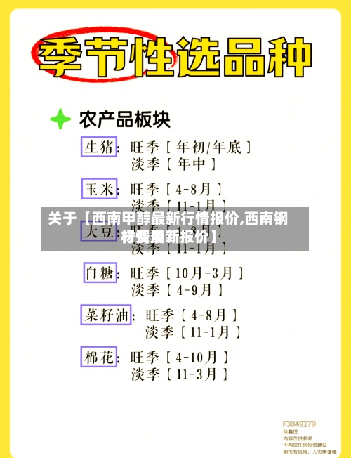 关于【西南甲醇最新行情报价,西南钢材费用行情最新报价】