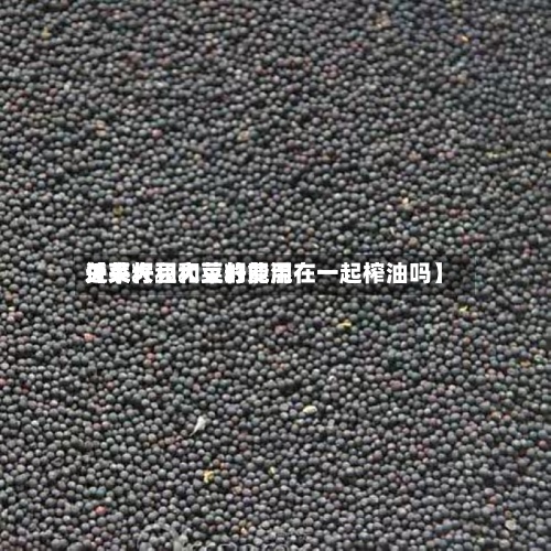 近来
【菜籽和大豆的费用
关系大豆和菜籽能混在一起榨油吗】-第2张图片
