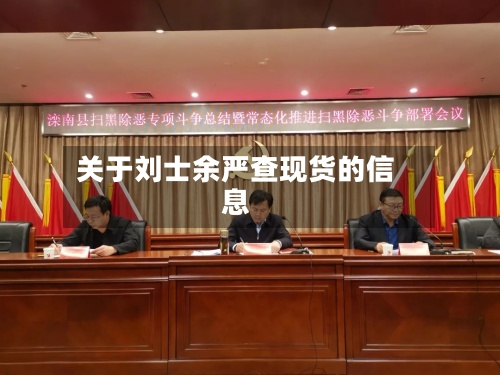 关于刘士余严查现货的信息-第3张图片