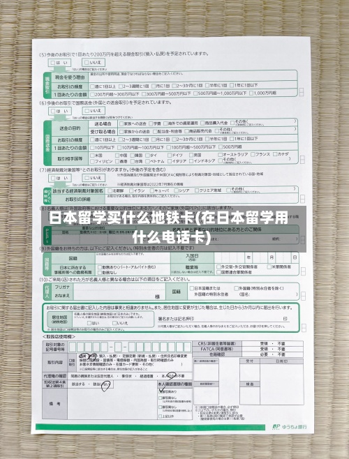 日本留学买什么地铁卡(在日本留学用什么电话卡)-第2张图片