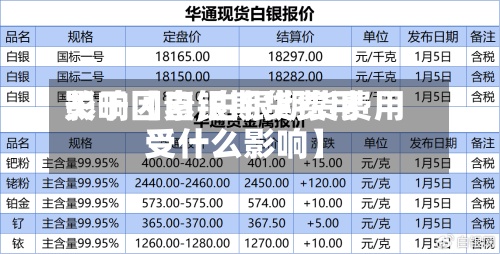 关于【白银期货费用
影响因素,白银期货费用
受什么影响】-第2张图片