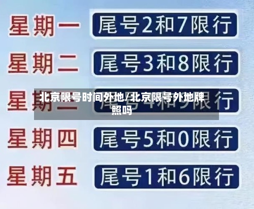 北京限号时间外地/北京限号外地牌照吗