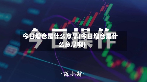今日增仓是什么意思(今日增仓是什么意思啊)-第2张图片