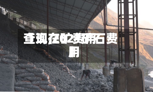 【现在矿费用查询,2021矿石费用】