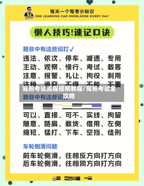 驾照考试流程视频教程/驾照考试全攻略-第2张图片