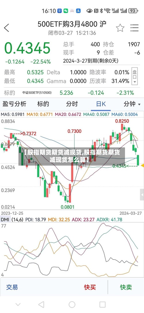 【股指期货期货减现货,股指期货期货减现货怎么算】