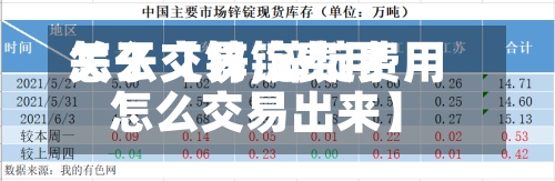 关于【锌锭费用怎么交易,锌锭费用怎么交易出来】-第3张图片