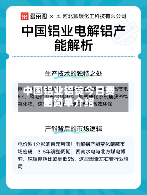 中国铝业铝锭今日费用的简单介绍