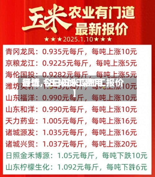 最近【玉米加工费用
行情,今日玉米深加工报价】-第2张图片