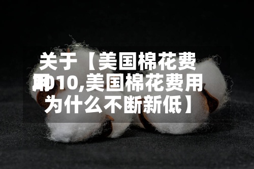 关于【美国棉花费用
2010,美国棉花费用
为什么不断新低】-第3张图片