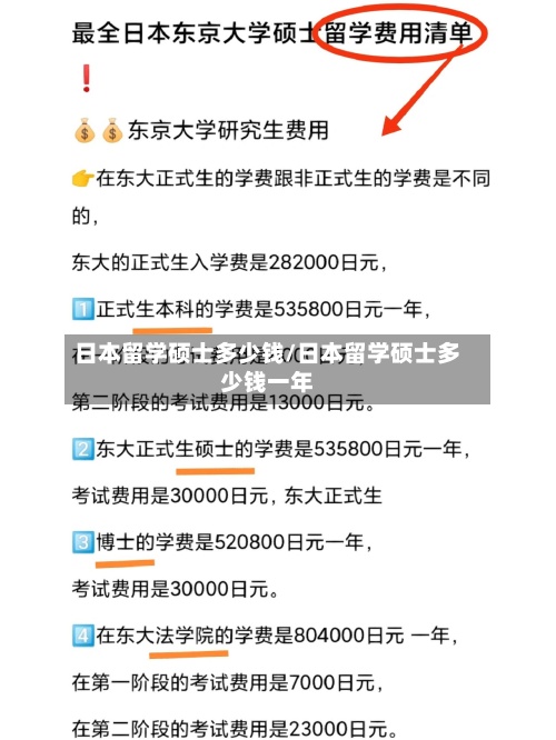 日本留学硕士多少钱/日本留学硕士多少钱一年-第2张图片