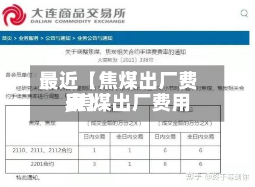 最近【焦煤出厂费用
,焦煤出厂费用
表】-第3张图片