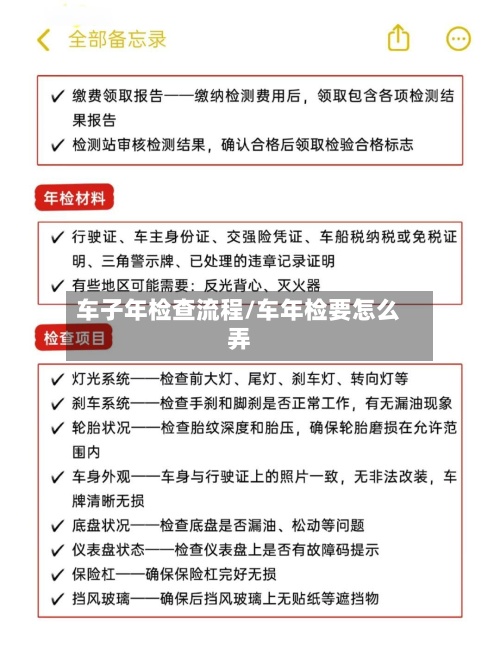车子年检查流程/车年检要怎么弄-第2张图片