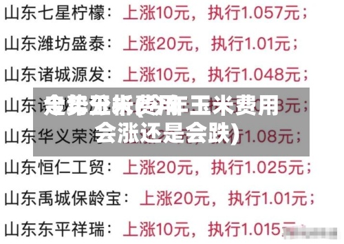 今年玉米费用
走势分析(今年玉米费用
会涨还是会跌)-第3张图片