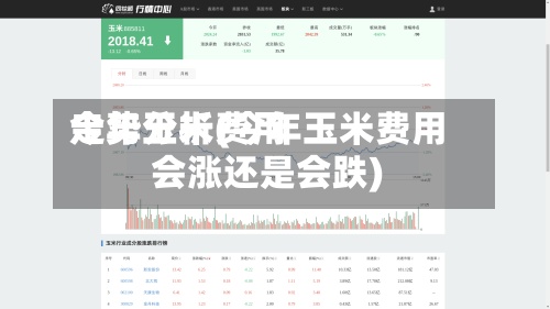 今年玉米费用
走势分析(今年玉米费用
会涨还是会跌)-第2张图片