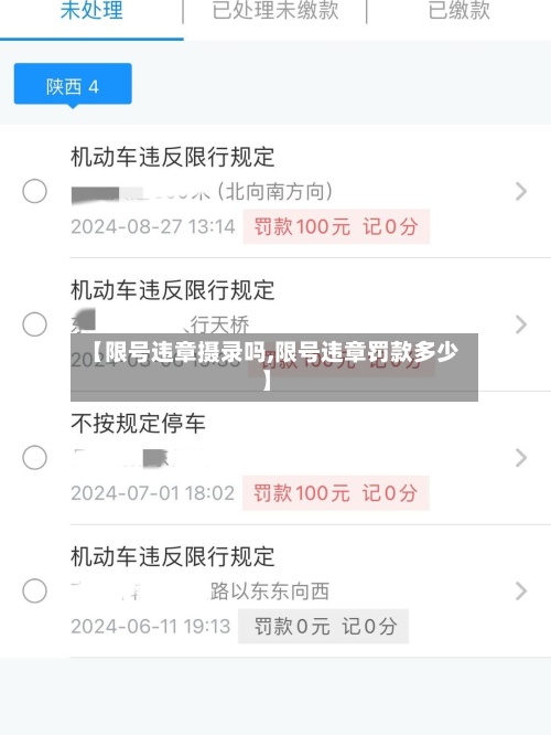 【限号违章摄录吗,限号违章罚款多少】-第2张图片