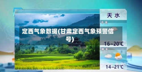 定西气象数据(甘肃定西气象预警信号)