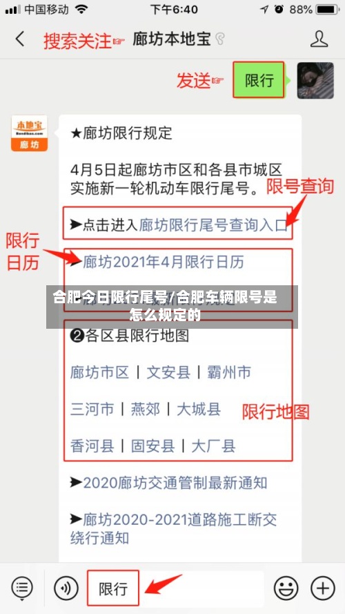 合肥今日限行尾号/合肥车辆限号是怎么规定的