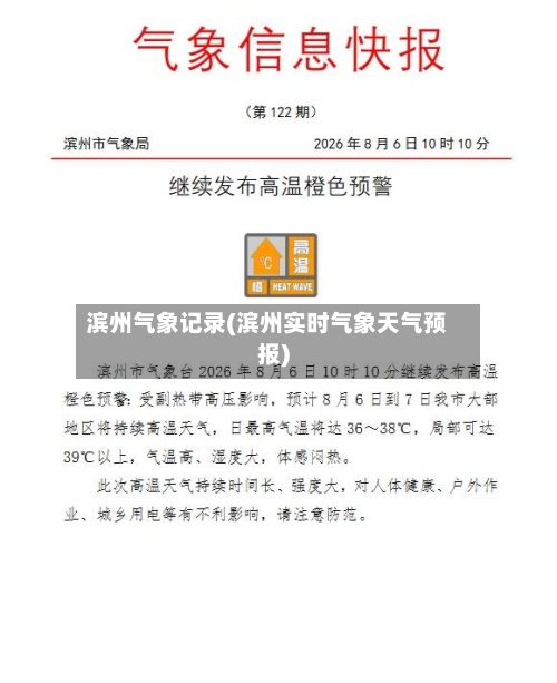 滨州气象记录(滨州实时气象天气预报)