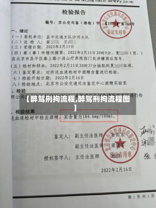 【醉驾刑拘流程,醉驾刑拘流程图】