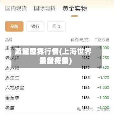 上海世界
黄金现货行情(上海世界
黄金费用
最新行情)-第2张图片