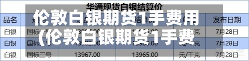 伦敦白银期货1手费用
(伦敦白银期货1手费用
多少)-第2张图片