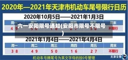 六一安阳限号通知(安阳市限号不限号)