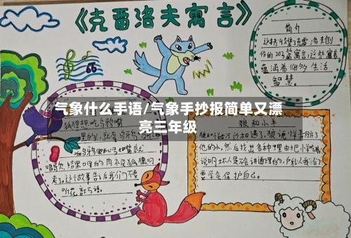 气象什么手语/气象手抄报简单又漂亮三年级-第3张图片