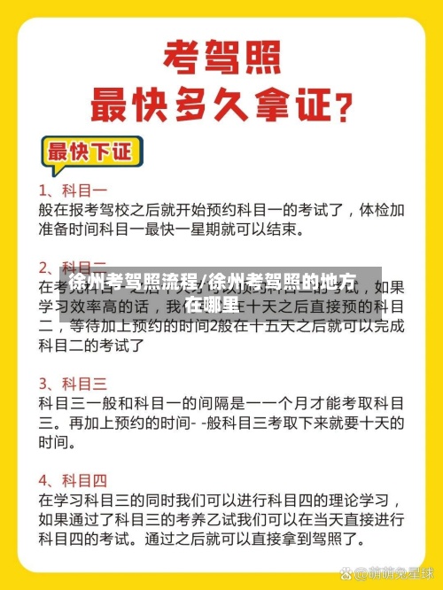 徐州考驾照流程/徐州考驾照的地方在哪里-第2张图片