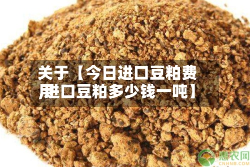 关于【今日进口豆粕费用,进口豆粕多少钱一吨】