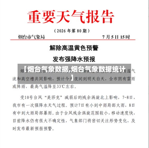 【烟台气象数据,烟台气象数据统计】-第2张图片