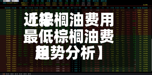 近来
【棕榈油费用
最低棕榈油费用
趋势分析】-第3张图片