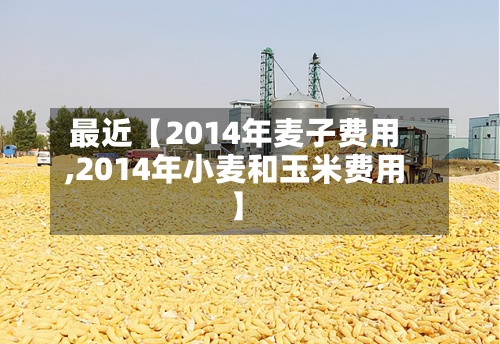 最近【2014年麦子费用
,2014年小麦和玉米费用
】-第3张图片