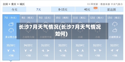 长沙7月天气情况(长沙7月天气情况如何)-第3张图片