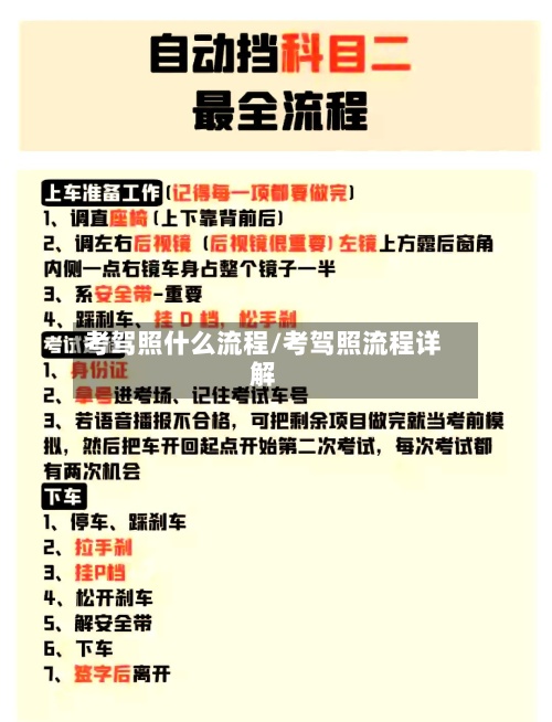 考驾照什么流程/考驾照流程详解-第3张图片