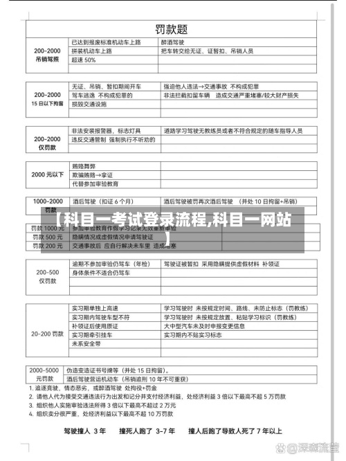 【科目一考试登录流程,科目一网站】