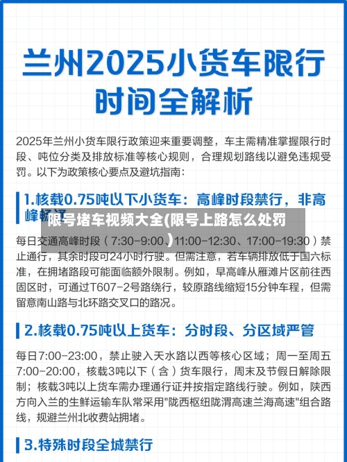 限号堵车视频大全(限号上路怎么处罚)