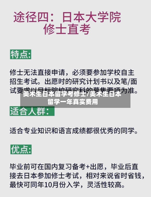 美术生日本留学考修士/美术生日本留学一年真实费用-第2张图片