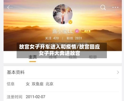 故宫女子开车进入和疫情/故宫回应女子开大奔进故宫-第2张图片
