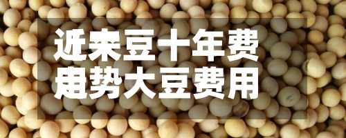 近来【大豆十年费用走势大豆费用年行情走势】-第2张图片