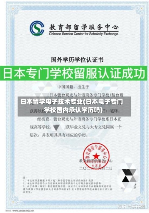日本留学电子技术专业(日本电子专门学校国内承认学历吗)-第3张图片