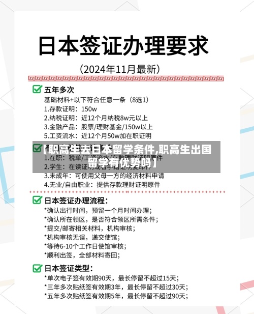 【职高生去日本留学条件,职高生出国留学有优势吗】